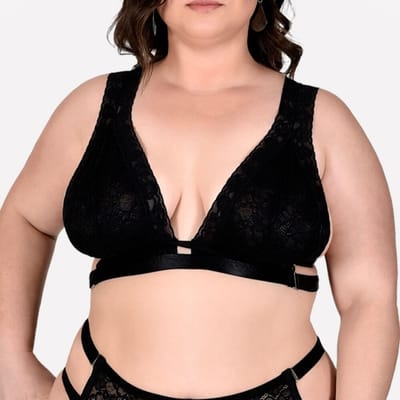 Sutiã em Renda Plus Size Aconchego - Sensualle | Disponível em 2 Cores e 3 Tamanhos