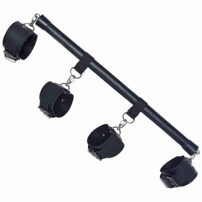 Separador de Pés e Braços em Couro Sintético - Brasil Fetiche - 46 cm | Cor: Preto