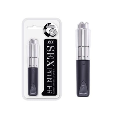 Vibrador Estimulador de Clítoris com 3 Esferas em Metal e 10 Modos de Vibração - Sex Pointer | 12,8 x 2,6 cm