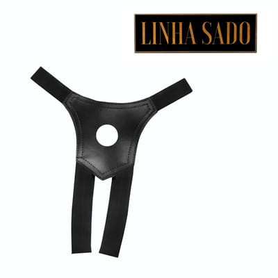 Cinta Peniana Avulsa em Couro Sintético Alças em Elastano - Sexy Fantasy Linha Sado 04 | Tamanho Único