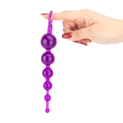 Plug Anal Escalonado com 6 Esferas - Sexy Fantasy Ball | 17,5 x 3,3 cm