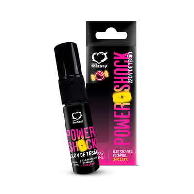 Spray Eletrizante Beijável com Sabor - Sexy Fantasy Power Shock - 15 ml | Disponível em 4 Sabores
