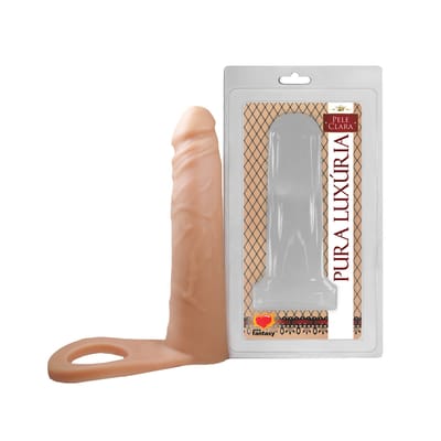 Anel Companheiro com Prótese Peniana em PVC Atóxico - Sexy Fantasy Pura Luxúria | 16,5 x 3,4 cm