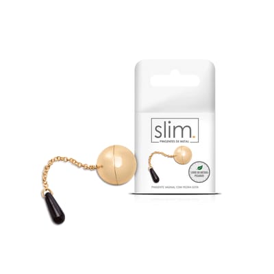 Pingente Vaginal Feito em Metal com Berloque em Forma de Gota, São Livres de Metais Pesados - Sexy Fantasy Slim | 2,4 cm