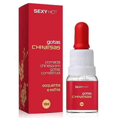 Gotas Comestíveis que Esquentam e Esfriam - Sexy Hot Gotas Chinesas - 10 ml