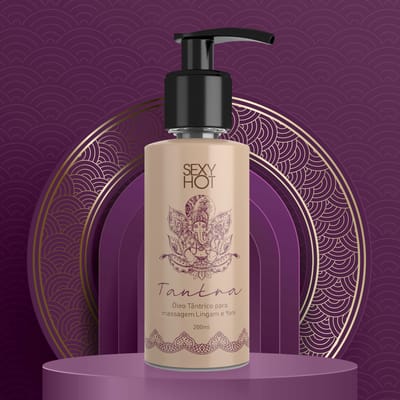 Óleo Tântrico para Massagem Lingam e Yoni - Sexy Hot Tantra | 200 ML