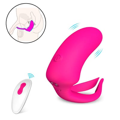 Vibrador Estimulador de Próstata com 9 Modos de Vibração, Controle Remoto sem Fio e Recarregável via USB - S-Hande Danny | 6,5 x 3 cm