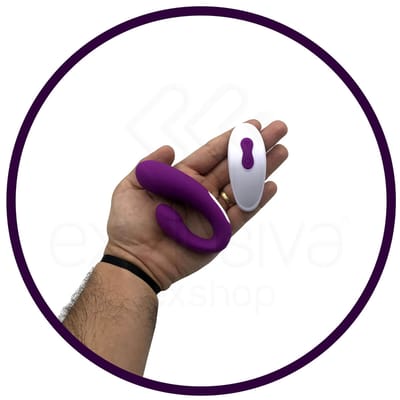 Vibrador Estimulador de Ponto G e Clitóris com 9 Modos de Vibração e Controle Remoto sem Fio - S-Hande Heart Sweety RCT | 9,4 x 2,8 cm | Disponível em 2 Cores