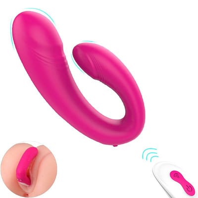 Vibrador Estimulador de Ponto G e Clitóris com 9 Modos de Vibração e Controle Remoto sem Fio - S-Hande Heart Sweety RCT | 9,4 x 2,8 cm | Disponível em 2 Cores