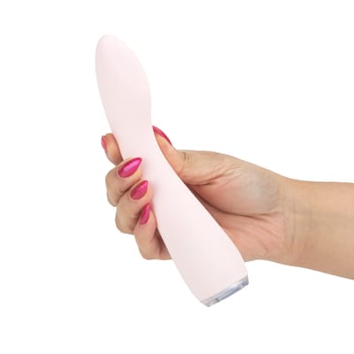 Vibrador de Ponto G Flexível em Silicone com 9 Modos de vibrações, Led, Recarregável e Resistente à Água - S-Hande Lisa | 19,6 x 4 cm