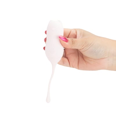 Cápsula Vibratória em Silicone com Forma de Gato, 9 Modos de Vibrações e Controle Remoto Sem Fio - S-Hande Miaou-RCT | 16,2 x 3,3 cm