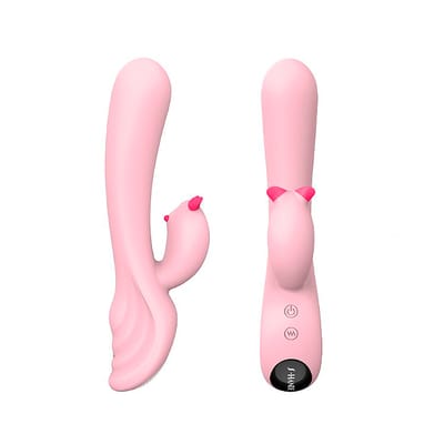 Vibrador Estimulador de Ponto G e Clítoris em Silicone com 9 Modos de Vibração - S-Hande Plume