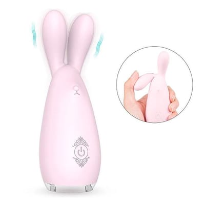 Vibrador Estimulador de Clítoris e Regiões Erógenas, Recarregável feito em Silicone com 9 Modos de Vibração e Certificação IPX7 à Prova D'Água - S-Hande Reba - 12,7 x 4 cm