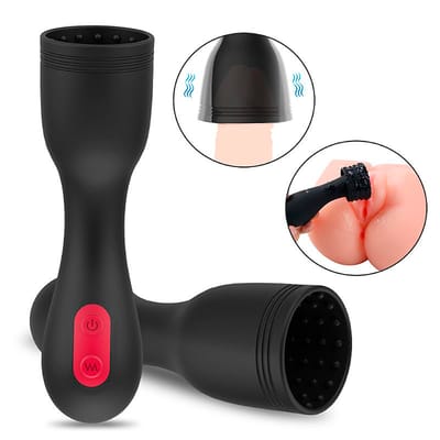 Estimulador Peniano em Silicone Aveludado com 9 Modos de Vibração e Recarregável - S-Hande Wavinglight | 14,2 x 3,8 cm