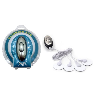 Slimming Egg - Kit com 4 Lâminas Adesivas Eletro Choque com Controle Remoto