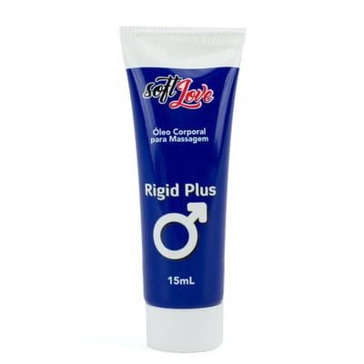 Gel Excitante Masculino com Efeito Lubrificante e Aquecimento - Soft Love Rigid Plus | 15 ml