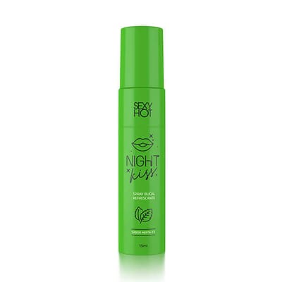 Spray Bucal Refrescante para Sexo Oral - Sexy Hot Night Kiss - 15ml | Disponível em 2 Aromas