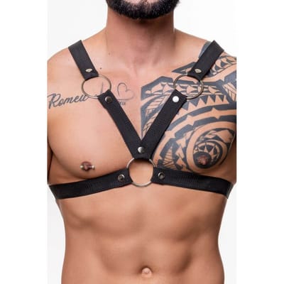 Arreio Harness Ajustável Feito em Nylon com Formato de X  - Steves Designer | Disponível em 3 Cores