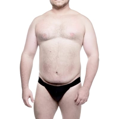 Cueca JockStrap em Cirrê com Argolas - Steves Designer Big Man | Tamanho Plus Size