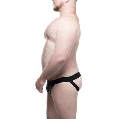 Cueca JockStrap Tapa Sexo com Rebites - Steves Designer Big Man | Plus Size