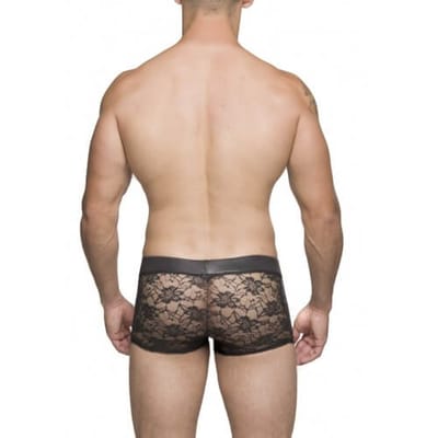 Steves Designer - Cueca Boxer com Renda Florida