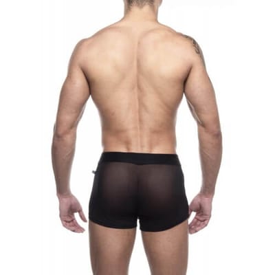 Steves Designer - Cueca Boxer em Tule Transparente | Cor: Preto
