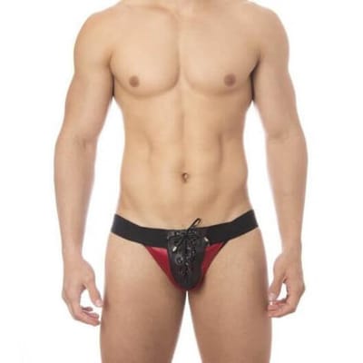 Cueca Jockstrap em Cirrê com Ilhós - Steves Designer | Tamanho Único | Disponível em 2 Cores