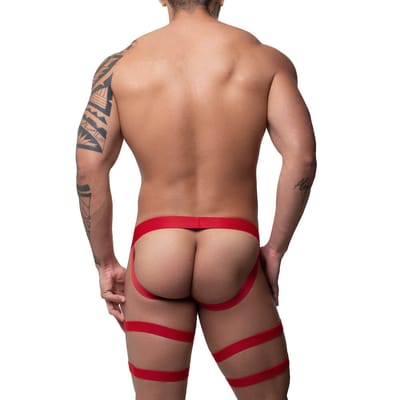 Cueca JockStrap em Cirrê com Ligas Elásticas - Steves Designer | Tamanho Único