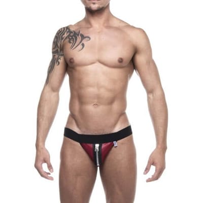 Cueca Jock Strap Tapa Sexo com Detalhe de Zíper - Steves Designer | Tamanho Único | Disponível em 2 Cores