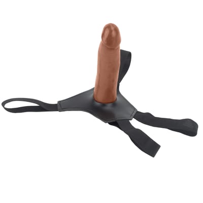 Cinta Peniana com Prótese Realística - Fetiche Playgirl Strap On | 14,5 x 3,5 cm | Disponível em 3 Cores