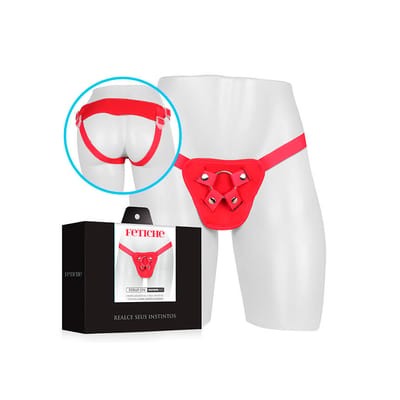 Cinta Peniana Ajustável com Apoio Lombar - Strap On Fetiche em Neoprene Plus | Disponível em 2 Cores
