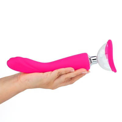 Vibrador Ponto G com Sugador de Clítoris e Mamilos, 7 Modos de Vibrações e 3 Intensidades de Sucção -  Intt Toys Sugator 2 | Disponível em 2 Cores