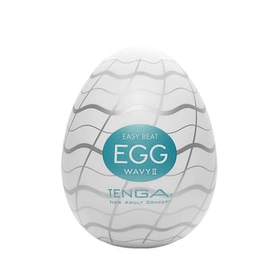 Masturbador Masculino em Silicone com Texturas Interna - Tenga Egg Wavy II