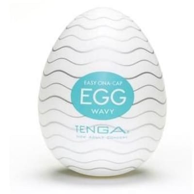 Masturbador Masculino com Textura de Ondulações - Tenga Egg Wavy