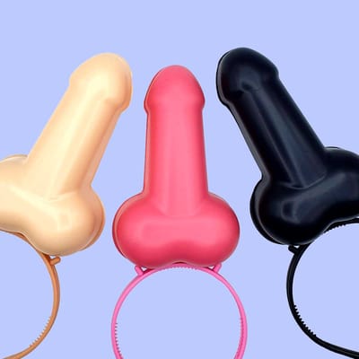 Tiara para Cabeça com Pênis Grande Decorativo - FestaChic | Disponível em 3 Cores