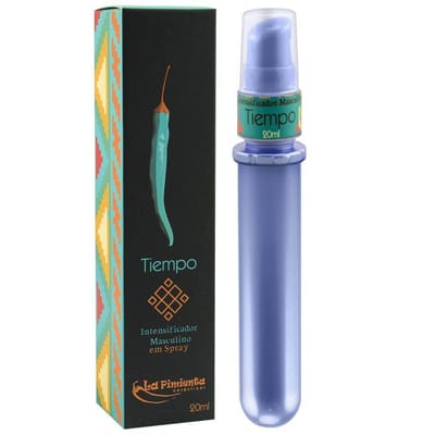 Gel Excitante Masculino em Spray com Sensação Refrescante e Embalagem em Formato de Personal - La Pimienta Tiempo | 20 ml