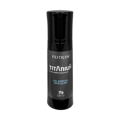 Gel Potencializador de Ereção e Desempenho Sexual Masculino - Feitiços Titanium Alta Performance | 25g