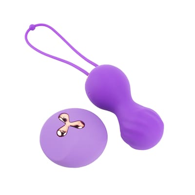 Cápsula Vibratória para Pompoar em Silicone com Nódulos, 7 Modos de Vibração e Controle Remoto sem Fio - Topo Toys Egg Vibration | 8,4 x 3,6 cm