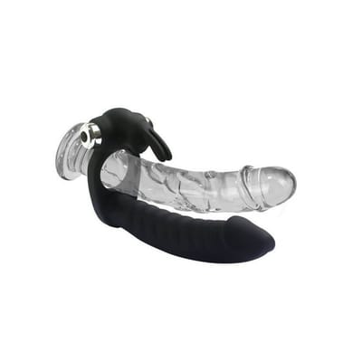 Anel Companheiro em Silicone e Cápsula Vibratória com 10 Modos de Vibração - Trinity Fun Evil Teaser | 13,7 x 2,4 cm | Disponível em 2 Cores