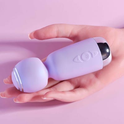 Varinha Mágica Massageadora, Recarregável com 10 Modos de Vibrações - Evolved Playboy Pleasure Royal Mini | 4 x 4,1 cm