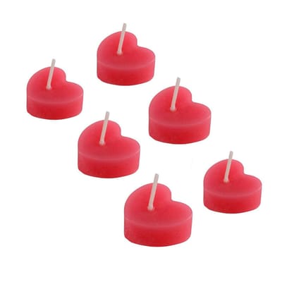 Vela Aromatizada em Formato de Coração - Brasil Fetiche | 6 Unidades