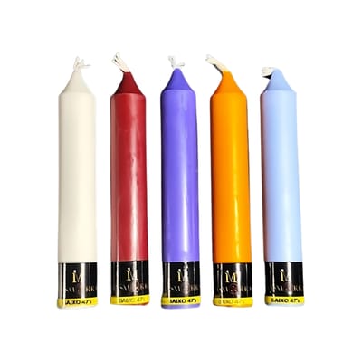Vela de Cera com Calor Baixo - Masmorra Velas | 14 x 2,1 cm | Disponível em 5 Cores