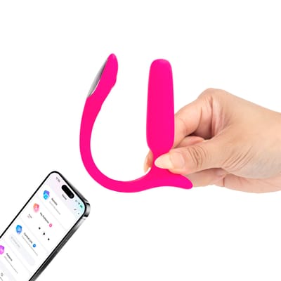Vibrador Anal em Silicone com Controle Via Aplicativo, 7 Modos de Vibração, Luz LED e Recarregável - Lovense Lush Anal | 8 x 2 cm