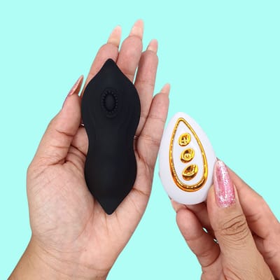 Vibrador de Calcinha com 10 Modos de Vibrações e Controle Remoto sem Fio | 10,2 x 4,2 cm