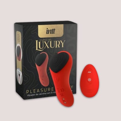 Vibrador de Calcinha com Carregamento Magnético, 9 Modos de Vibração e Controle Remoto Sem Fio - Intt Toys Especial Luxury Pleasure Panty