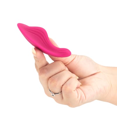 Vibrador para Calcinha com Controle Via Aplicativo, 9 Modos de Vibração, Textura Ondulada e Recarregável - Butterfly | 8,5 x 4 cm