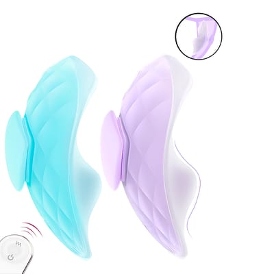 Vibrador de Calcinha em Silicone com 9 Modos de Vibração, Fixador Magnético e Controle Remoto Sem Fio - S-Hande Pleasure-RTC | Disponível em 2 Cores