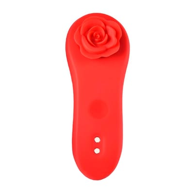 Vibrador de Calcinha em Silicone Aveludado com Controle por Aplicativo e 10 Modos de Vibração - Funtown Caleo | 9,1 x 3,3 cm