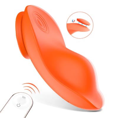 Vibrador de Calcinha em Silicone Aveludado com Controle Remoto sem Fio, 9 Modos de Vibração e Resistencia à Água - S-Hande Leaf-RCT | Disponível em 4 Cores