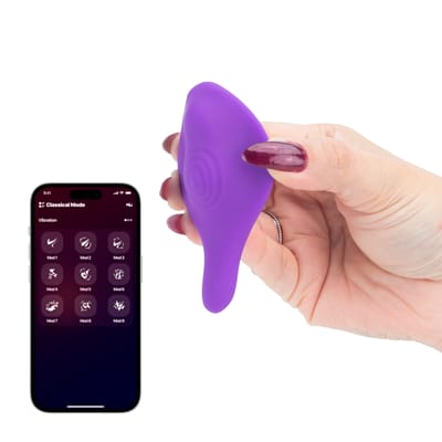 Vibrador de Calcinha em Silicone com Formato Ergonômico, 10 Modos de Vibração e Aplicativo Interativo - Insivible Wearable